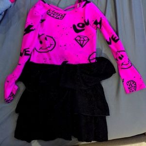 Tiered adorable girls dress pixie lane